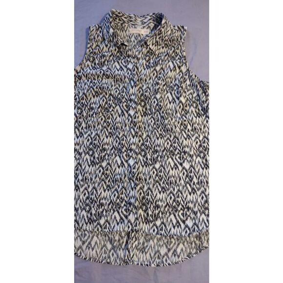 Faded Glory buttoned casual top Size: M  (0171) - Picture 1 of 5